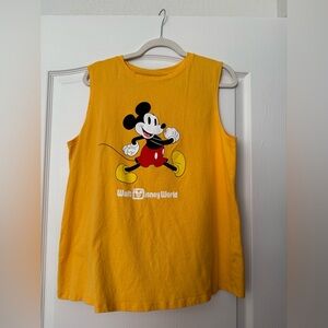 Disney Yellow Mickey Mouse Tank Top